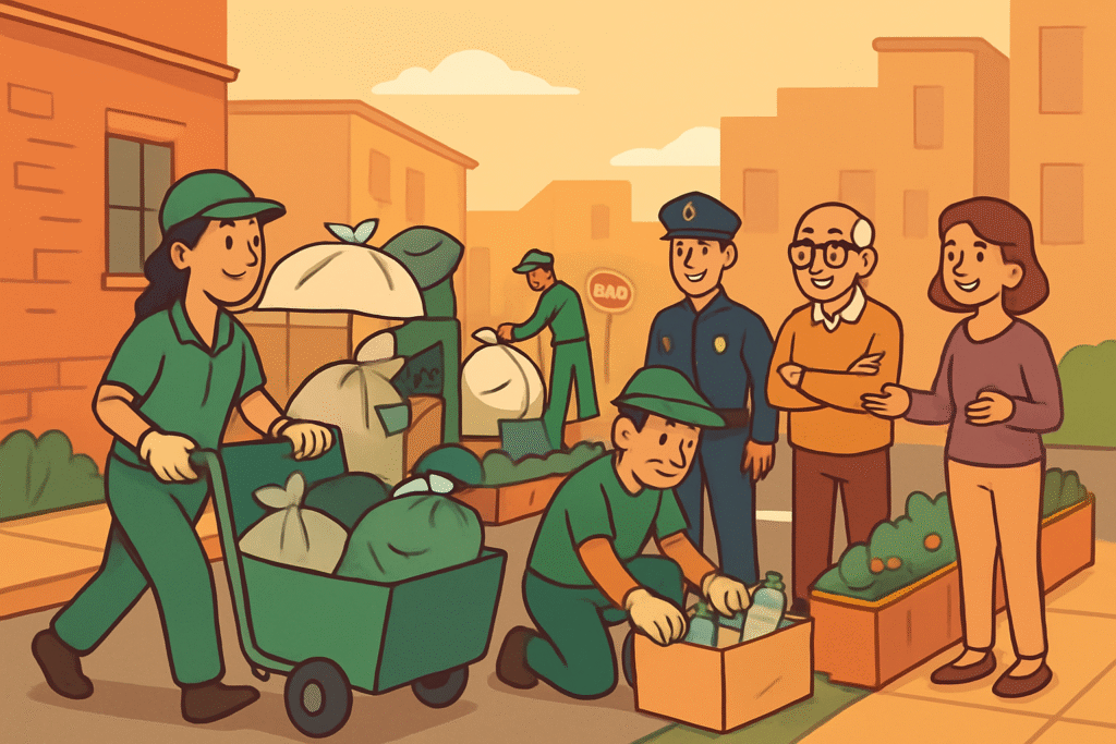 5 estrategias efectivas para manejar carreteros y recicladores en calles vecinas: inclusión, diálogo y orden público
